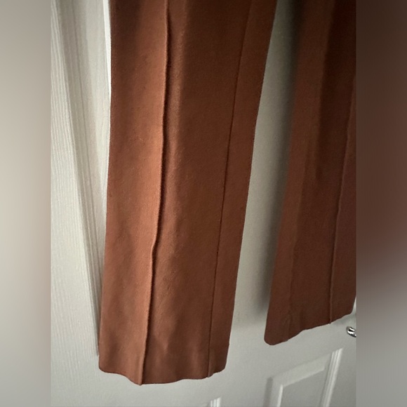 Everlane Brown The Work It Ponte Knit Pants Women Size 4 Stretch Front Seam - Picture 5 of 9